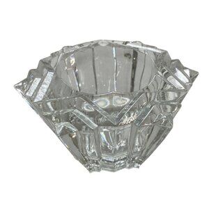 Vintage Avon Starburst Clear Glass Votive Candle Holder